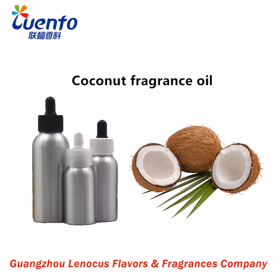 Óleo aromático de perfume de madeira de coco flutuante/óleo de fragrância para velas