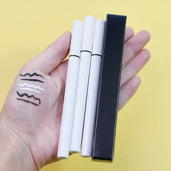 Caneta delineadora líquida de longa duração, branca, marrom e preta, matte