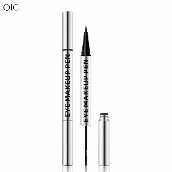 Delineador e rímel para olhos, conjunto 2 em 1, kit de maquiagem personalizado de marca própria