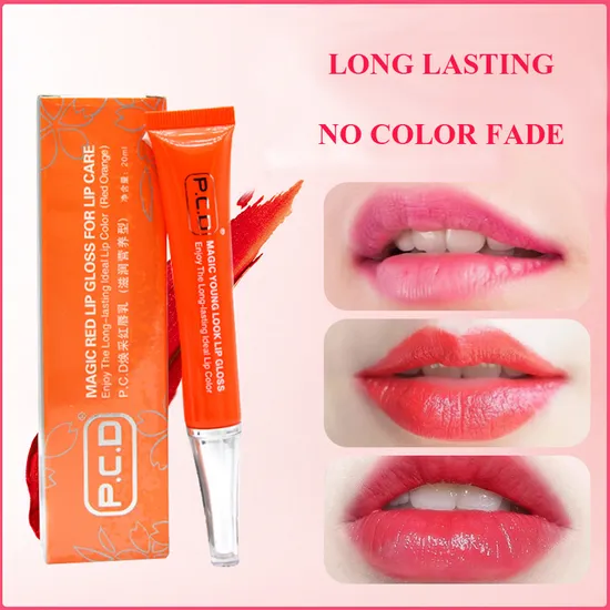 Brilho labial PCD rosa/vermelho/laranja para microblading, maquiagem permanente labial, cor cosmética eficaz para cuidados com os lábios